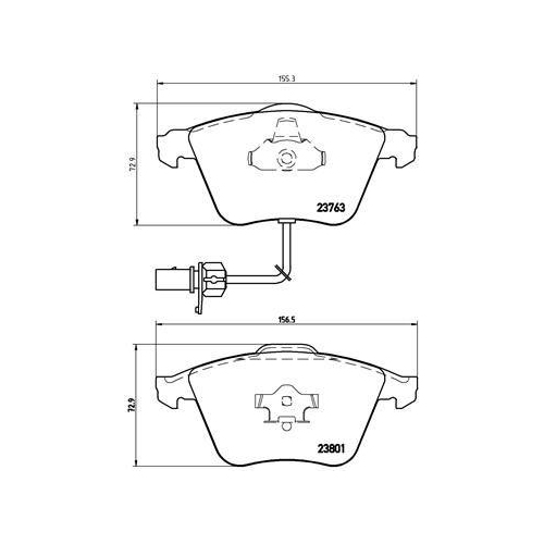 Placute frana Audi A4 B5 (8d2) 11.94-12.01, A4 B7 (8ec) 11.04-01.09, A4 B7 Avant (8ed) 11.04-11.08, A4 B7 Convertible (8he) 01.02-01.10, A6 Allroad C6 (4fh) 03.06-08.11, A6 C6 (4f2) 04.04-08.11, A6 C6 Avant (4f5) 11.04-08.11, A8 D3 (4e2 4e8) 10.02-12.10;