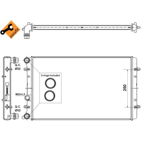 Radiator racire motor Nrf 509529