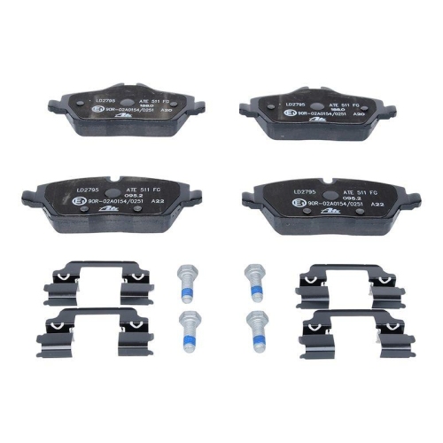 Placute frana Bmw 2 Active Tourer (F45); Mini Mini (F55), Mini (F56), Mini Cabriolet (F57), Mini Clubman (F54), punte fata, fara senzor avertizare uzura; pregatit pentru senzor uzura; ATE