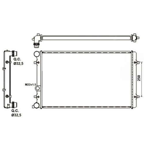 Radiator racire motor Nrf 509529A