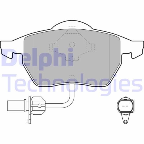 DELPHI set placute frana,frana disc