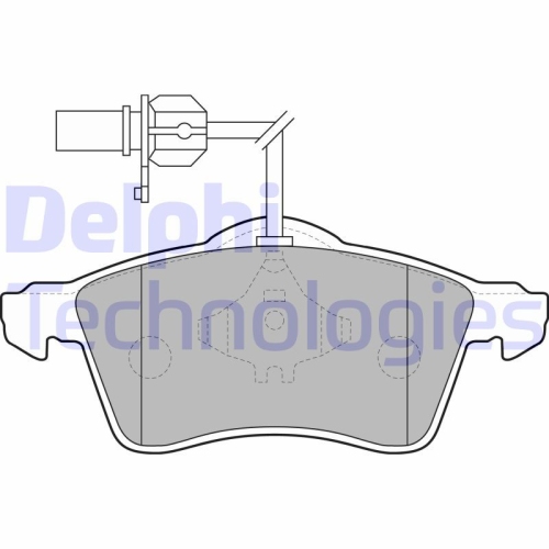 DELPHI set placute frana,frana disc