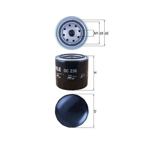 MAHLE Filtru ulei