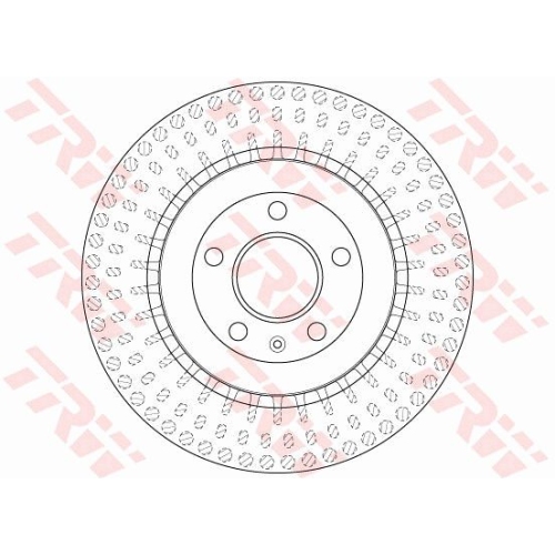 Disc frana Trw DF6175S, parte montare : punte spate