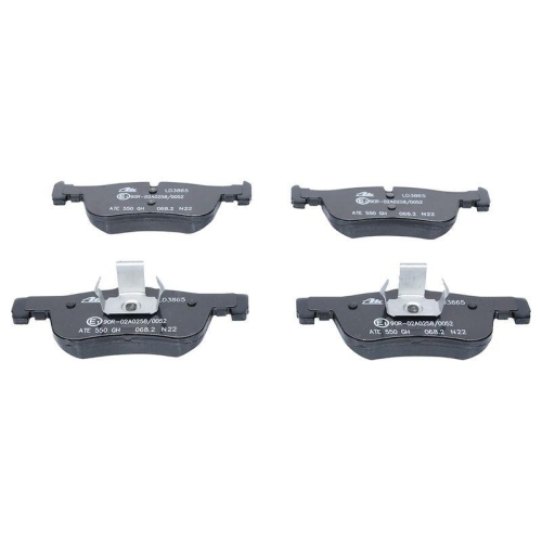 Placute frana Bmw 1 (F20), 1 (F21), 1 Van (F20), 2 Cabriolet (F23), 2 Coupe (F22, punte fata, vehicule fara frane Performance; fara senzor avertizare uzura; pregatit pentru senzor uzura; ATE