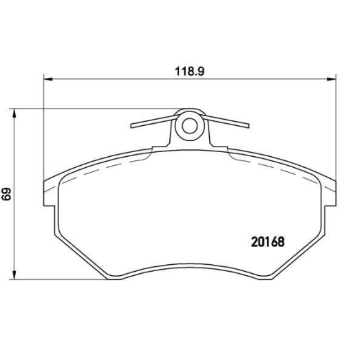 Placute frana Audi A4 B5 (8d2); Seat Cordoba (6k1, Cordoba Vario (6k5), Ibiza 2 (6k1), Inca (6k9), Toledo I (1l2); Vw Caddy 2 Box (9k9a), Caddy 2 Mpv (9k9b), Corrado (53i), Golf 2 (19e, Golf 3 (1h1), Golf 3 Cabriolet (1e7), Golf 3 Van (1h1), Golf 3 Varian
