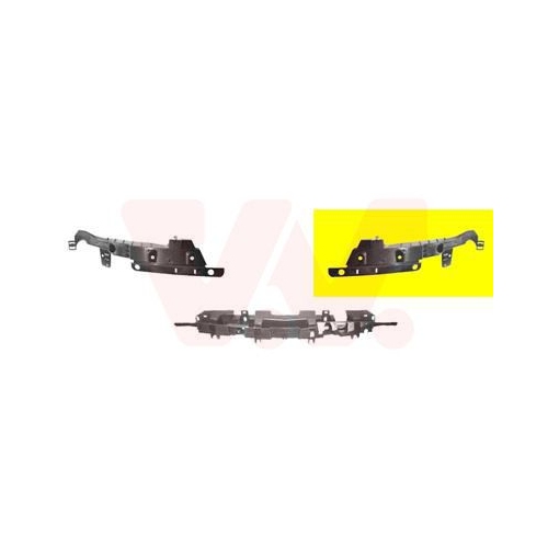 Suport bara protectie Opel Astra J Van Wezel 3749567, parte montare : stanga, fata