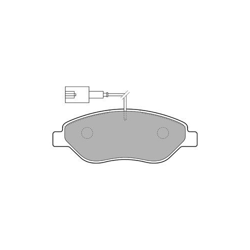 Set placute frana Delphi LP1720, parte montare : Punte Fata