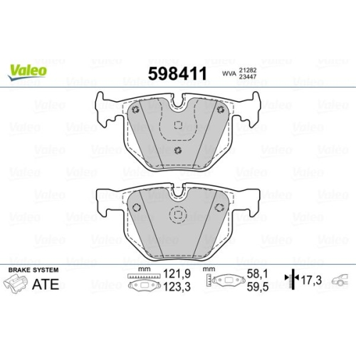 VALEO set placute frana,frana disc