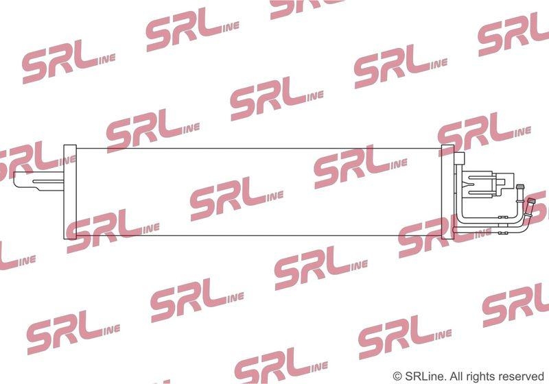 Radiator racire ulei motor, termoflot Opel Astra K 15-, motor: 1.0 T, 1.4 T, 1.4 Turbo, 1.6 CDTI, radiator transmisie, 620x141x16, SRLine, miez si rezervor din aluminiu brazat, 13356638; 16482973