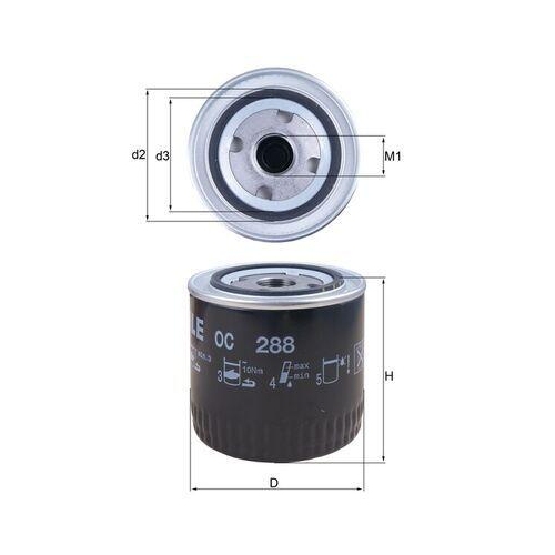 MAHLE Filtru ulei