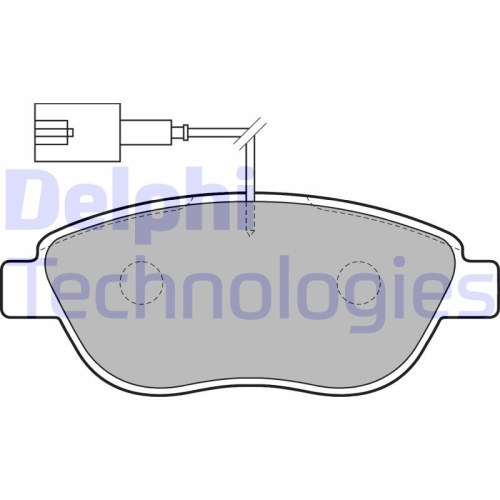 DELPHI set placute frana,frana disc