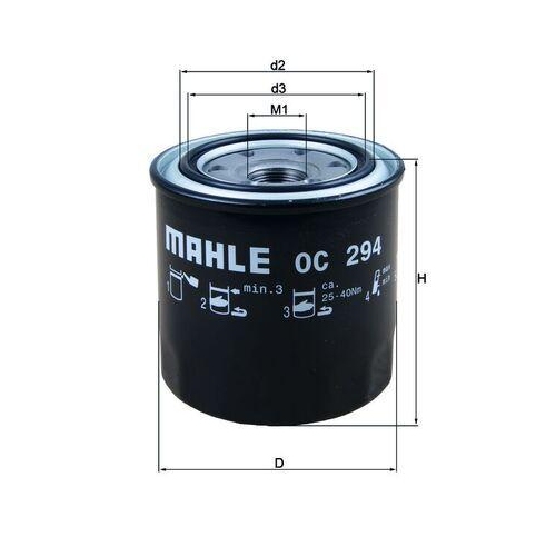 MAHLE Filtru ulei