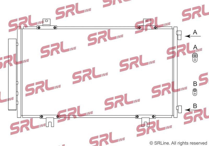 Condensator climatizare AC Suzuki Sx4 13-, Vitara 15-, motor: 1.6, Condensator cu uscator integrat , 685(655)x395(375)x12, SRLine, miez si rezervor din aluminiu brazat, 9531061M10; 9531061M10000