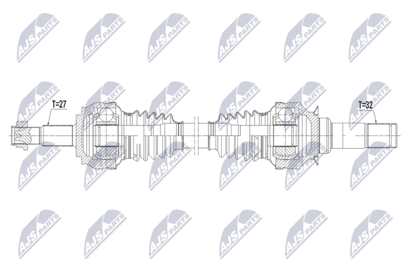 Planetara Alfa Romeo Giulia 2WD, 4WD Q4 2.0 T, 2.2 D 2015-; partea din spate, stanga = dreapta, cutie viteze automata; 50542738; NTY, aftermarket
