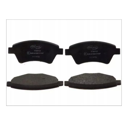 DELPHI set placute frana fata Renault Grand Scenic 2 (Jm0/1), Kangoo (Kc0/1) 1998-, Megane 1, Megane 2 (Bm0/1, Cm0/1), Scenic 2 (Jm0/1)