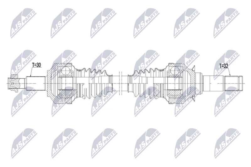 Planetara Alfa Romeo Stelvio 2WD, 4WD Q4 2.0 T, 2.2 D 2016-; partea din spate, stanga = dreapta, cutie viteze manuala / automata; 50550424; NTY, aftermarket
