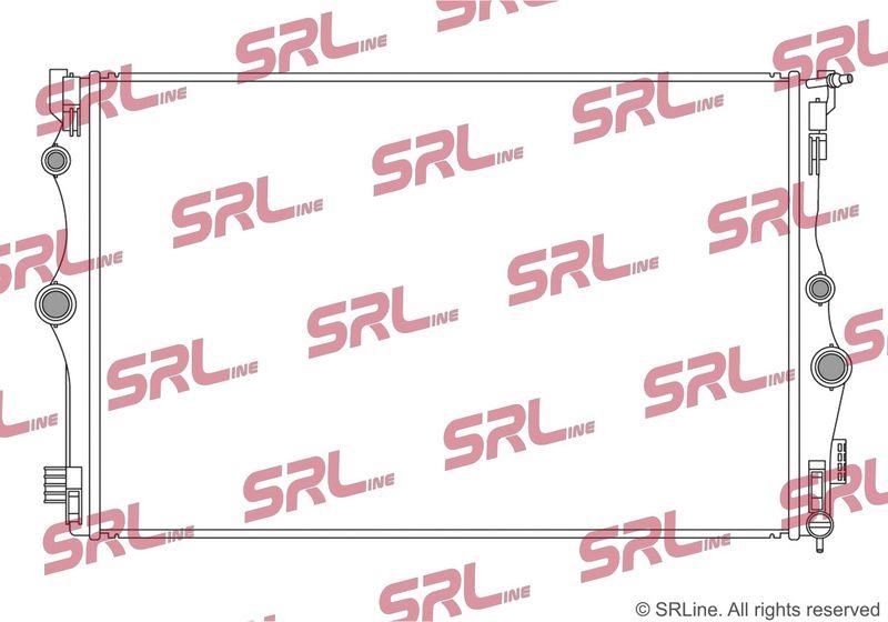 Radiator Mercedes A-Class (W177) 18-, B-Class (W247) 18-, Gla-Class (H247) 20-, Glb-Class (X247) 19-, motor: 1.3 T, 1.5 D, 2.0 d, 2.0 T, intrare/iesire conectare rapida, 660x446x22, SRLine, Aluminiu/ Plastic brazat, 2475000203; A2475000203