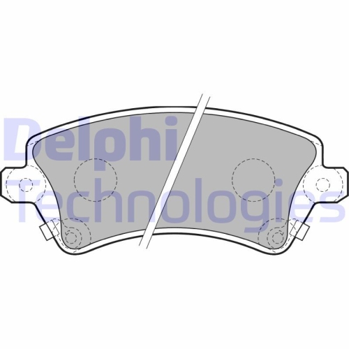 DELPHI set placute frana,frana disc