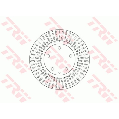 Disc frana Trw DF6670, parte montare : punte spate