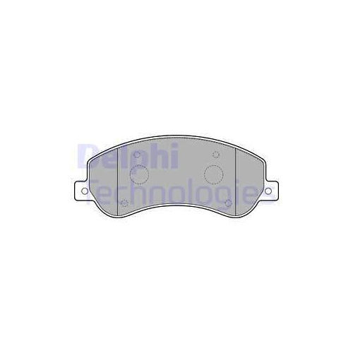 Placute frana DELPHI LP2257, Fata