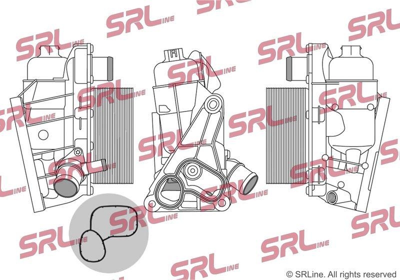 Radiator racire ulei motor, termoflot Nissan Nv400 10-; Opel Movano 10-; Renault Master 10-, motor: 2.3 dci, 80x140x60, SRLine, Aluminiu, 1520800Q1B; 4420985