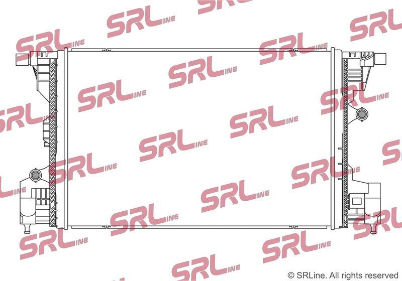 Radiator Mercedes Clasa A (W177) 18-, Clasa B (W247) 18-, Cla-Class (C118) 19-, Gla-Class (H247) 20-, Glb-Class (X247) 19-, motor: 1.5 D, 2.0 d, 2.0 T, radiator temperatura joasa, 630x425x22, SRLine, Aluminiu/ Plastic brazat, 2475003800; A2475003800