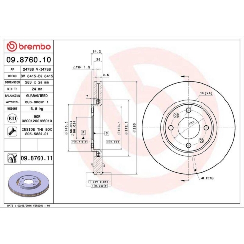 Set disc frana Citroen C4 I (Lc) 11.04-12.14, C4 I Sedan 07.06-11.14; Opel Crossland X / Crossland (P17 P2qo) 03.17-, Crossland X Van 03.17-; Peugeot 1007 (Km) 04.05-, 2008 I (Cu) 03.13-, 2008 I Van (Cu) 03.13-, 2008 2 (Ud Us Uy Uj Ur Uc) 08.19-, 206 Lift