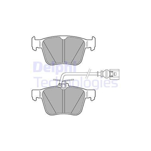 Placute frana DELPHI LP3267, Spate
