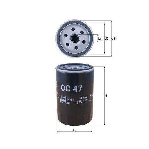 MAHLE Filtru ulei
