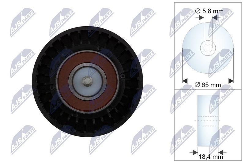 Rola ghidaj curea transmisie Ford Galaxy III Ck 2015-, Kuga II Dm2 2012-, S-Max Cj, Wa6 2015-; 2168593; NTY, aftermarket