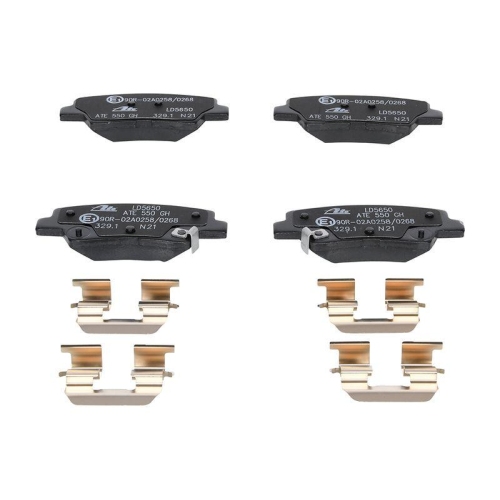 Placute frana Hyundai Accent 4 Sedan (Rb), Elantra 5 Sedan (Md), i10 II, i20 II, i30, i40 I, Ioniq, ix35, Kona, Solaris, Tucson; Kia Carens IV, Ceed, Niro I, Optima, Rio III, Soul II, Soul III, Sportage IV, Stonic, Xceed, Spate, ATE
