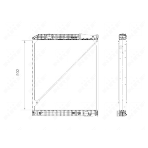 Radiator racire motor Nrf 519576