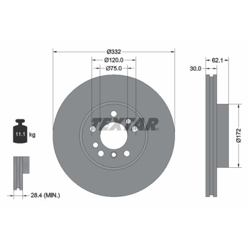TEXTAR Disc frana PRO+