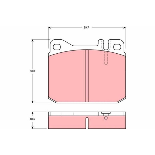 TRW set placute frana,frana disc