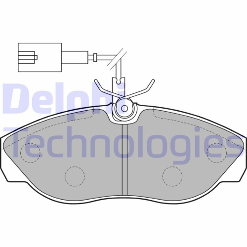 DELPHI set placute frana,frana disc