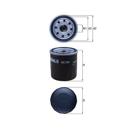 MAHLE Filtru ulei
