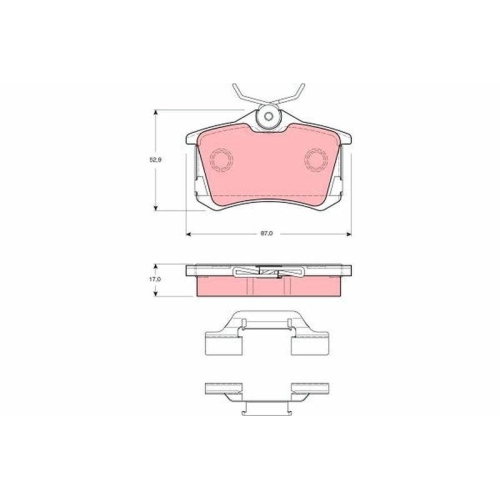 TRW set placute frana,frana disc