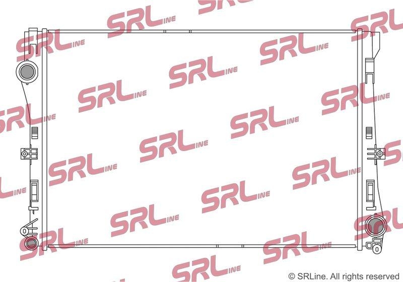 Radiator Mercedes Clasa C (W205) 13-, motor: 1.5 T, 2.0 T, intrare/iesire conectare rapida, 640x448x26, SRLine, Aluminiu/ Plastic brazat, 0995001703; 995001703
