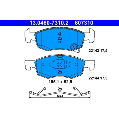 ATE set placute frana,frana disc