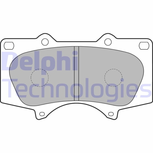 DELPHI set placute frana,frana disc