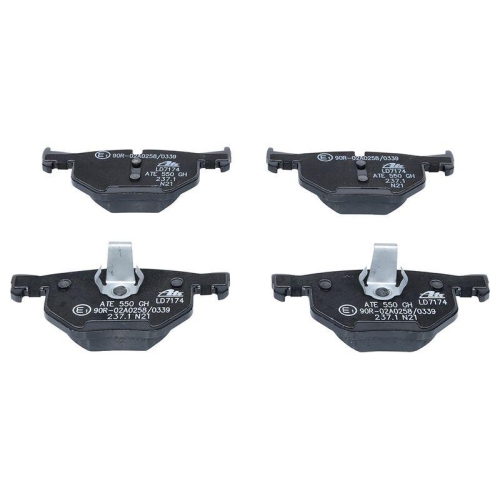 Placute frana Bmw 5 (E60), 5 Touring (E61), 6 (E63), 6 Convertible (E64), punte spate, fara senzor avertizare uzura; pregatit pentru senzor uzura; ATE