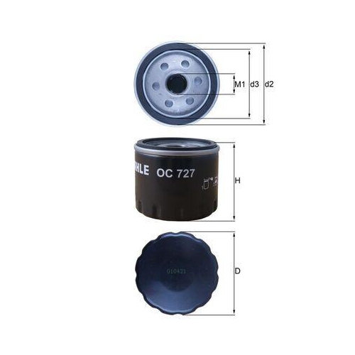 MAHLE Filtru ulei