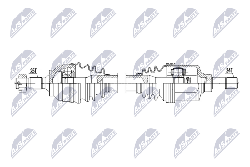 Planetara Citroen C3 II, III 2009-, C3 Picasso 2009-, C4 II 2009-; DS Ds3 2011-, Ds4 2011-; Peugeot 207 2006-, 208 2012-, 3008 I, II 2009-, 308 2009-, 5008 2009-; partea stanga, cutie viteze manuala; 9661107380; NTY, aftermarket