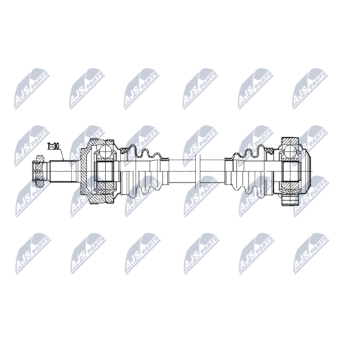 Planetara Bmw Seria 3 E46 325xi, 330d, 330i, 330xd, 330xi 2000-, Spate, Dreapta, CV Manuala, CV Automata, 33217504523