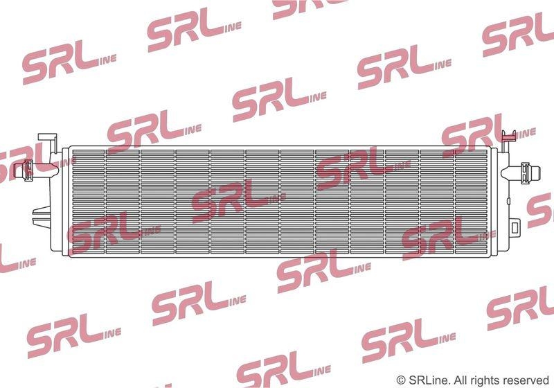 Radiator Mercedes Clasa C (W206) 21-, Glc (X254) 22-, Sl-Class (R232) 21-, Vito/V-Class 14-, motor: 1.5 T, 2.0 d, 2.0 T, radiator auxiliar; cu plastic protective cover; MHEV, 649x147x14, SRLine, Aluminiu/ Plastic brazat, 0995003801; A0995003801