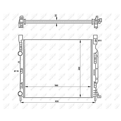 Radiator racire motor Nrf 53002