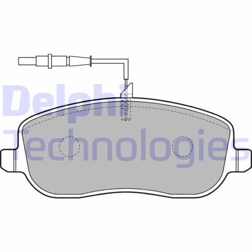 DELPHI set placute frana,frana disc