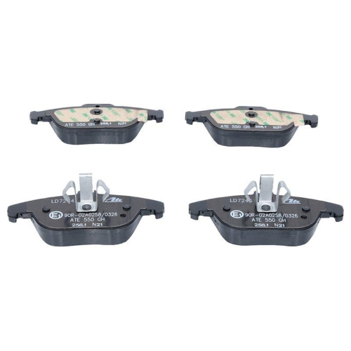 Placute frana Mercedes C-Class (W204), C-Class Coupe (C204), C-Class T-Model (S204), E-Class Convertible (A207), E-Class Coupe (C207), punte spate, fara senzor avertizare uzura; pregatit pentru senzor uzura; ATE