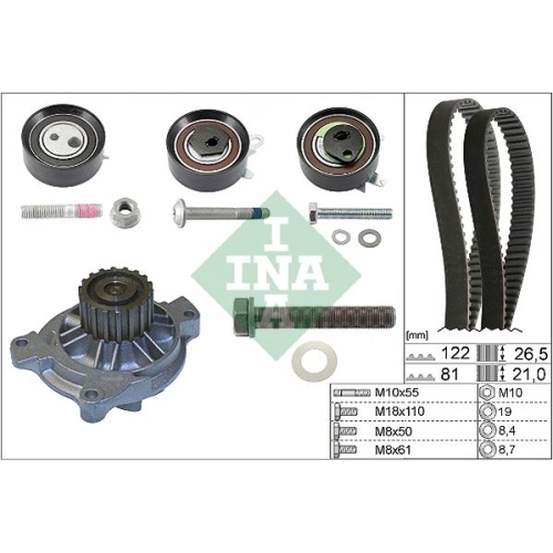 Kit distributie + pompa apa Ina 530048431